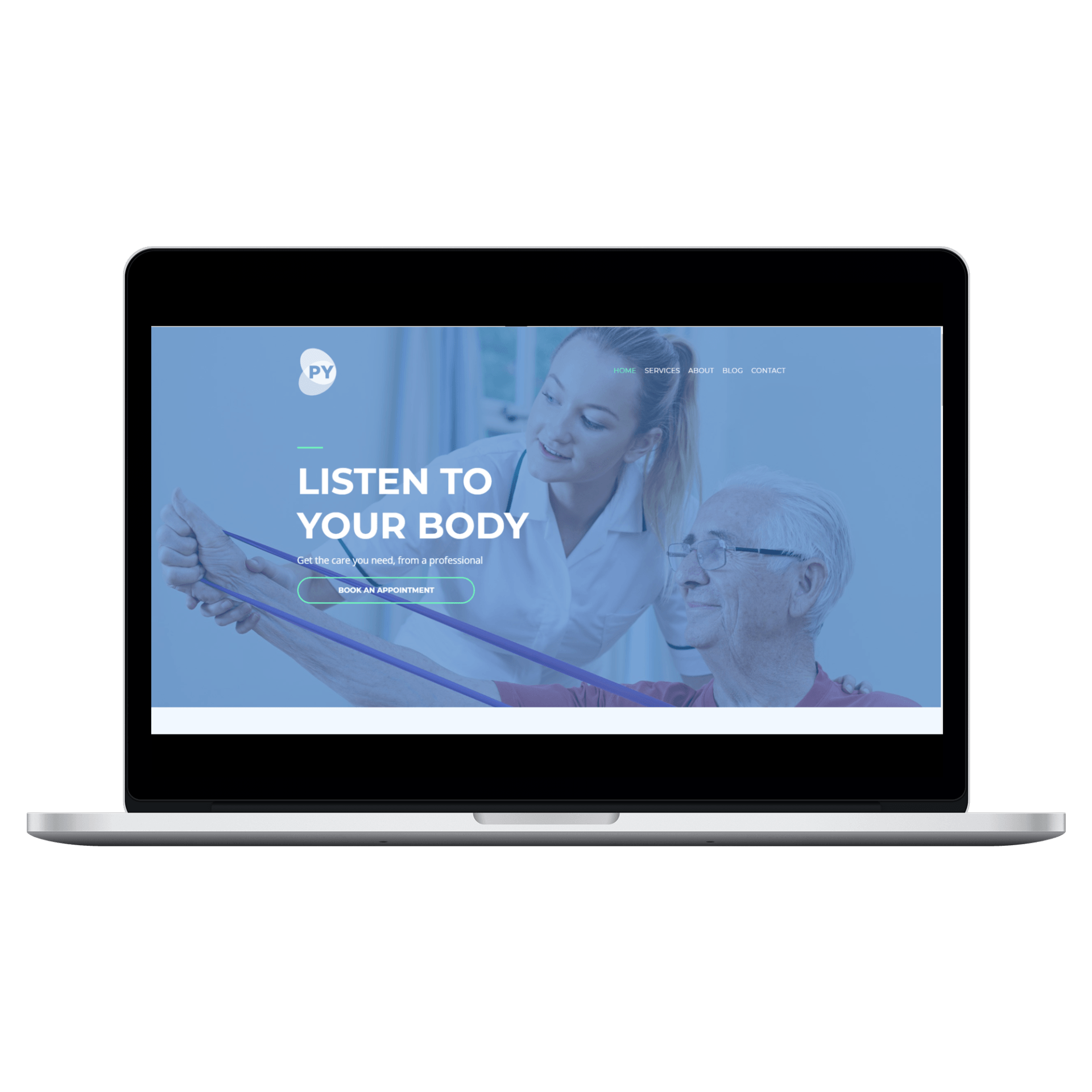 Physiotherapist Desktop View