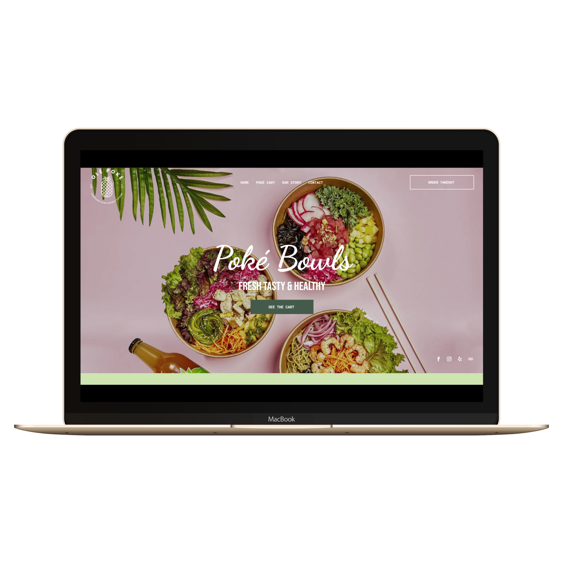 Poke Bowl Desktop View
