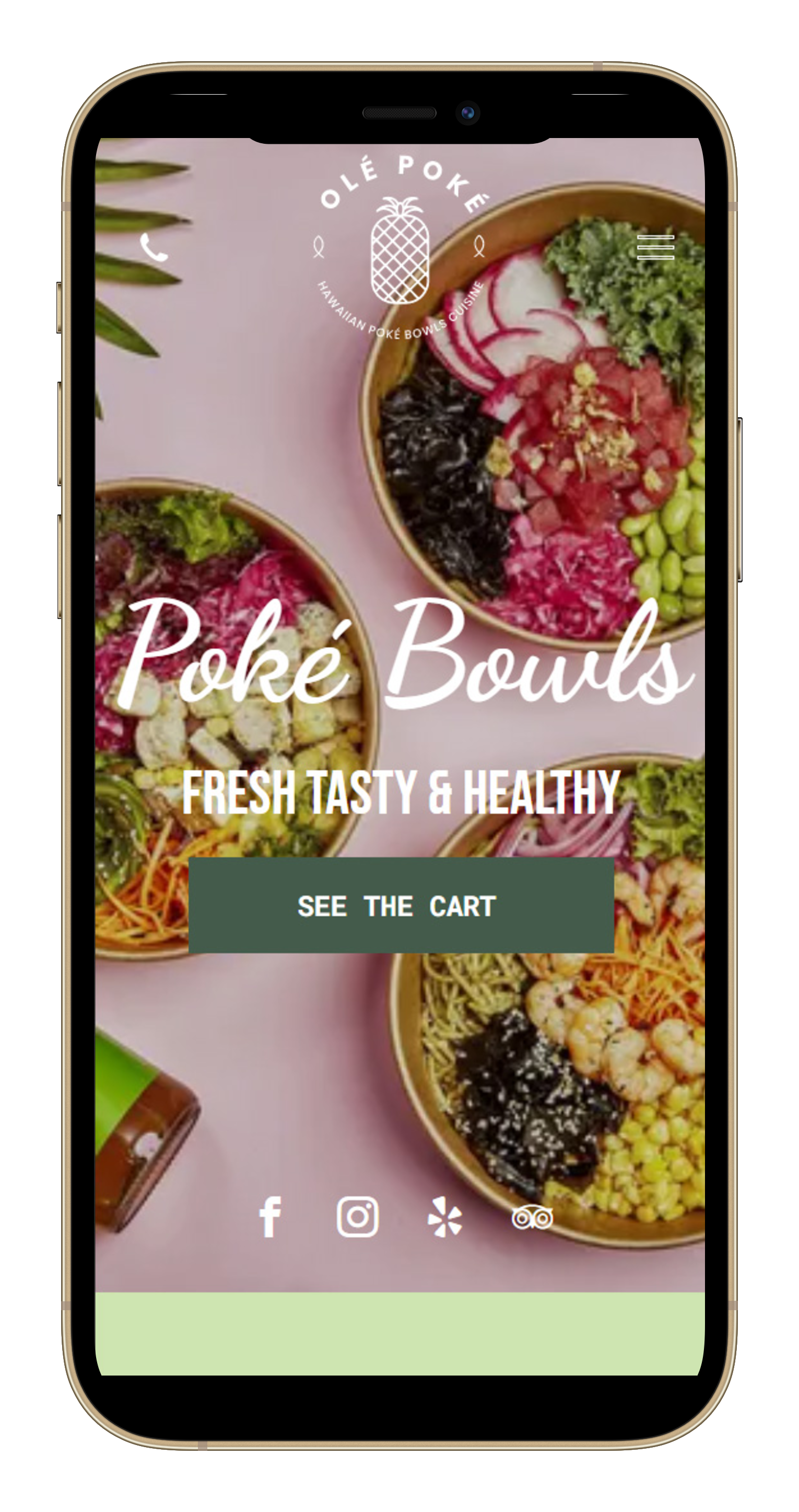 Poke Bowl Mobile View