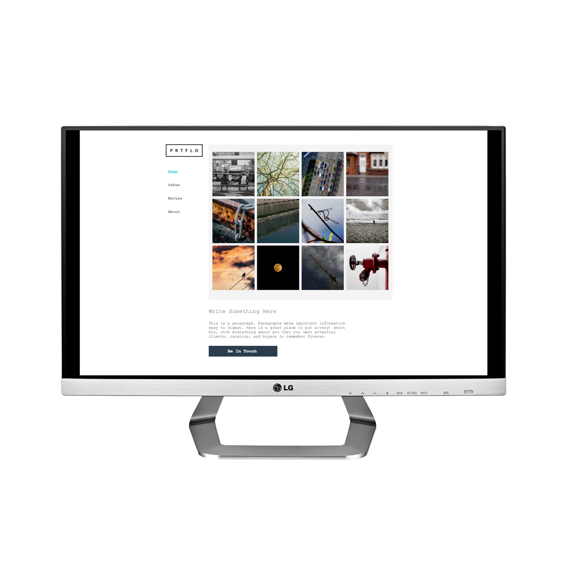 Portfolio Desktop View