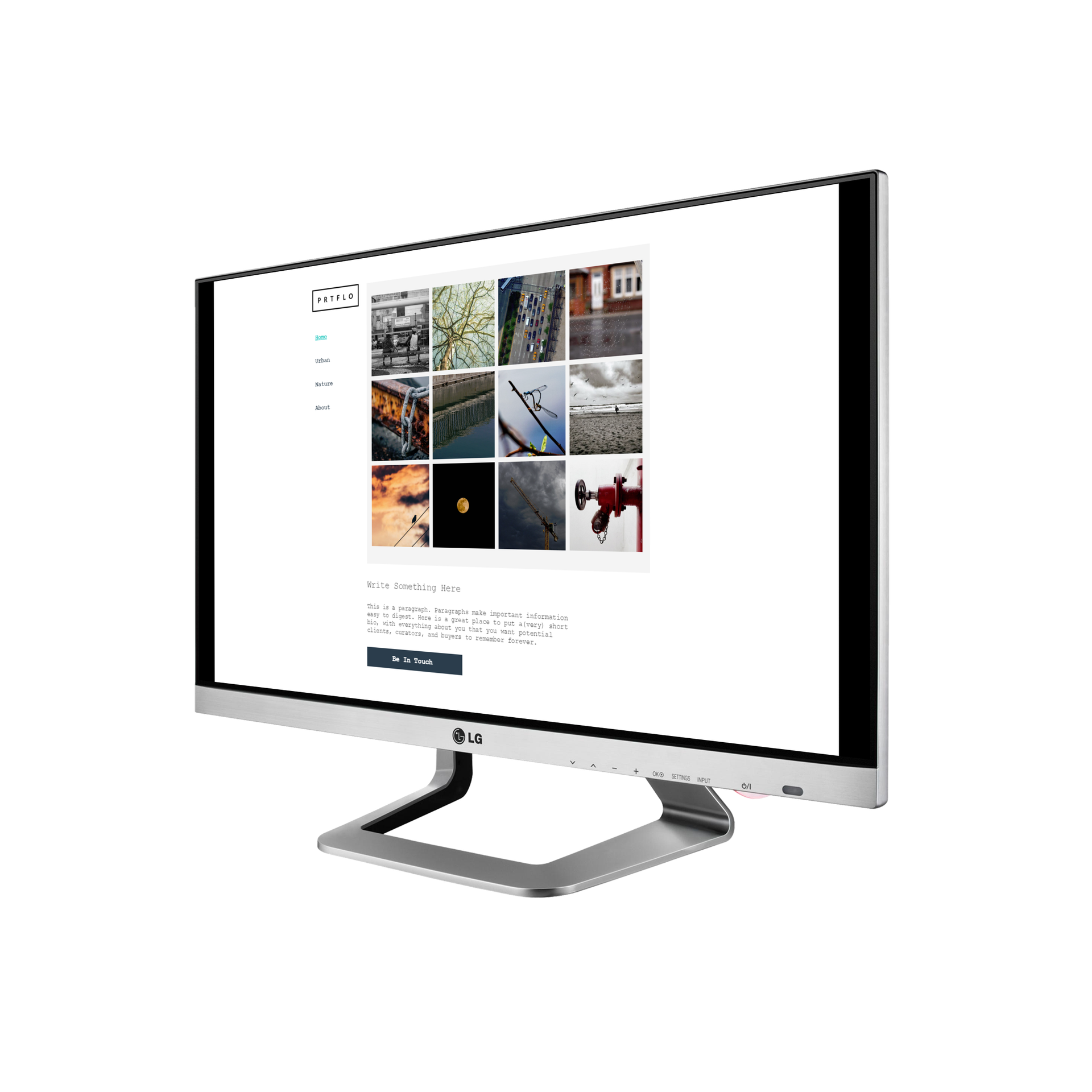 Portfolio Desktop View