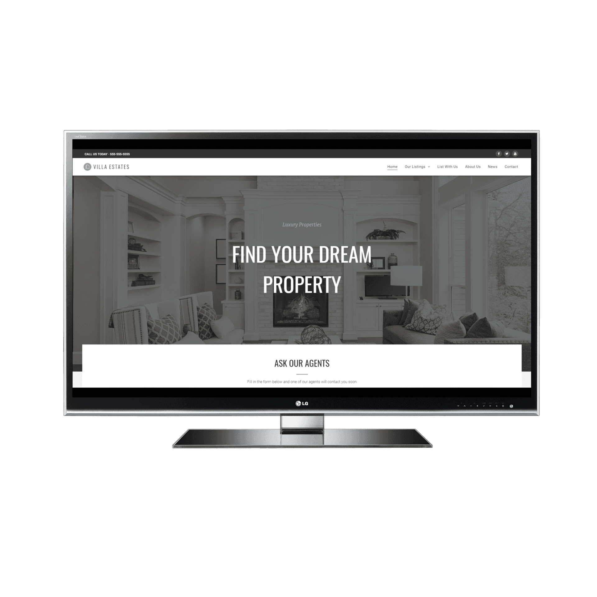Real Estate Desktop View