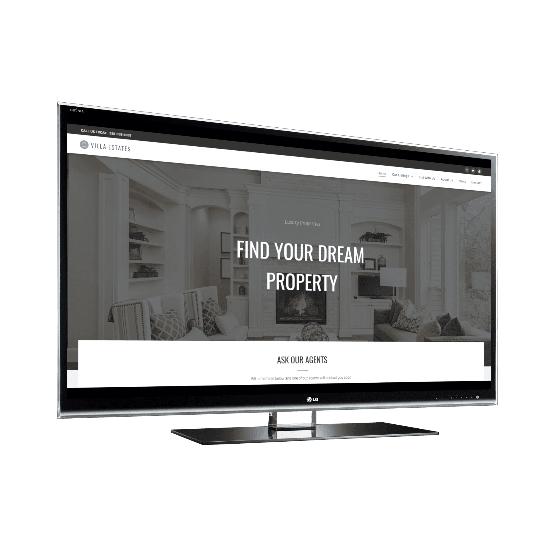 Real Estate Desktop View