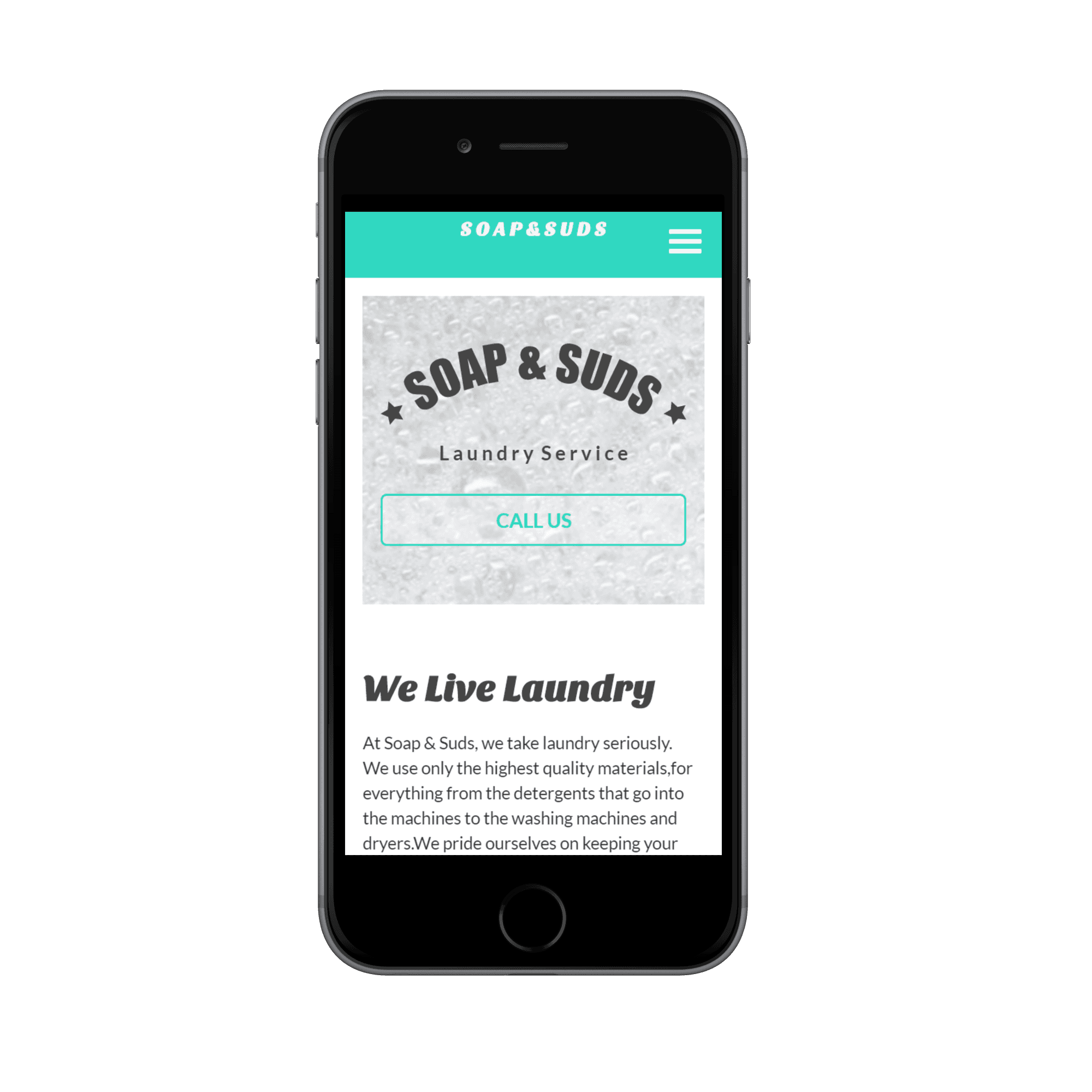 Soap & Suds Mobile View