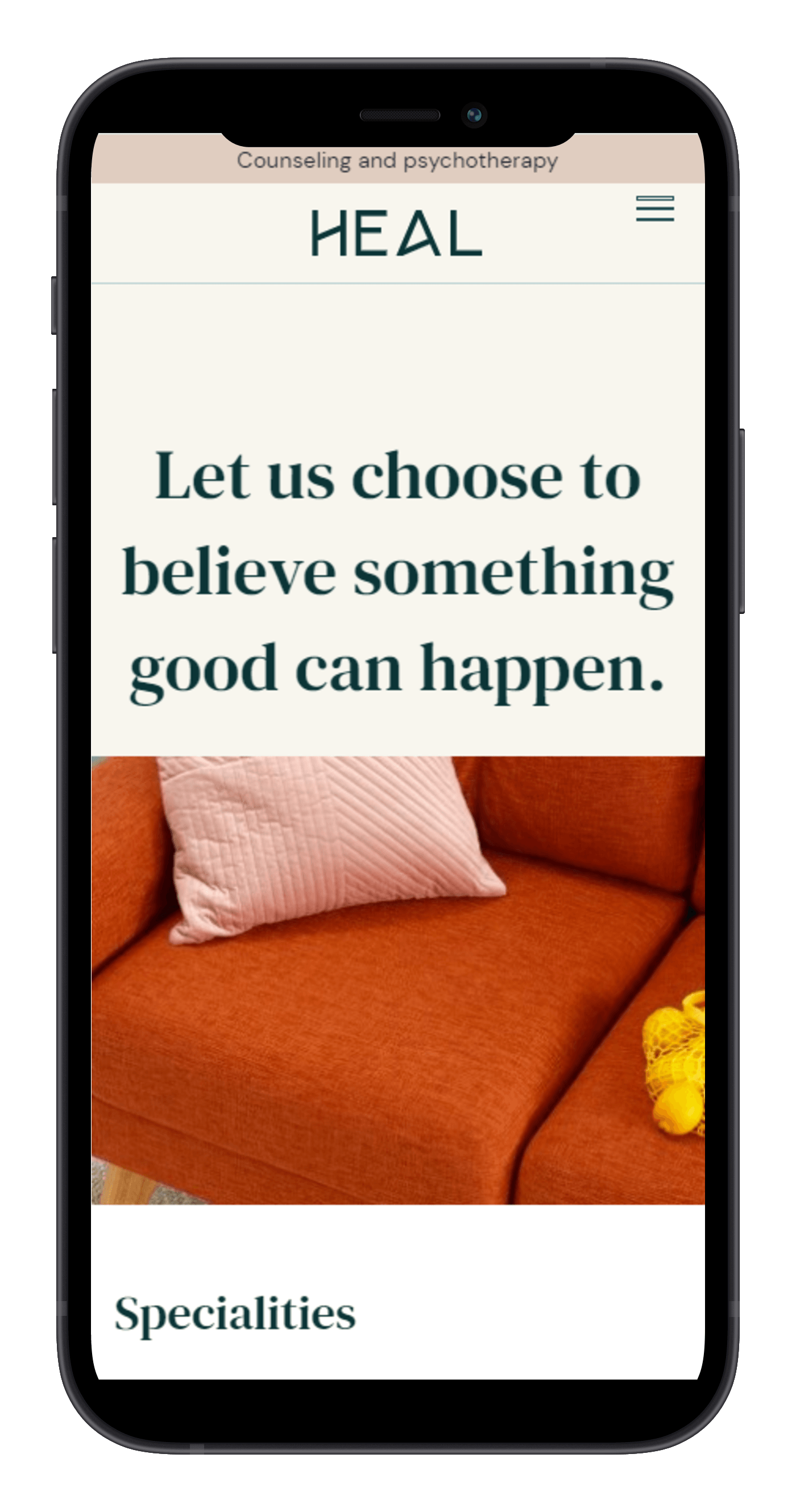 Therapist Mobile View