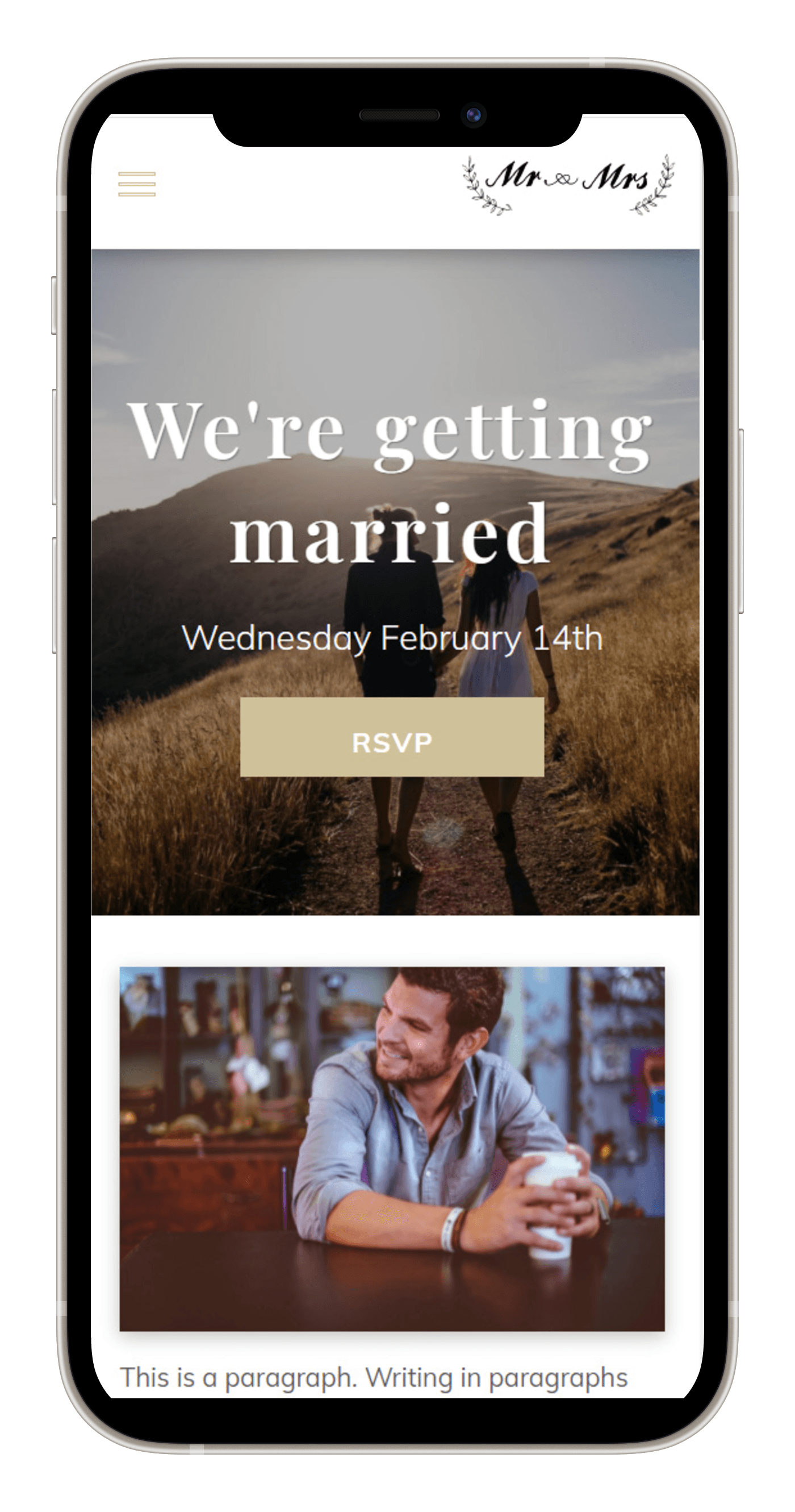 Wedding Mobile View