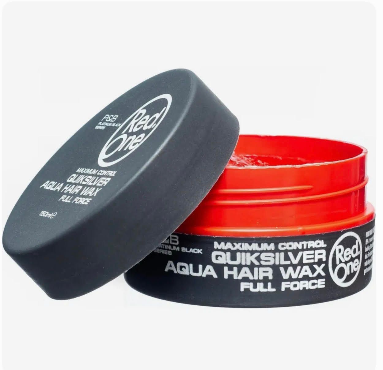 Red One Maximum Control QUICKSILVER Aqua Hair Wax Full Force
