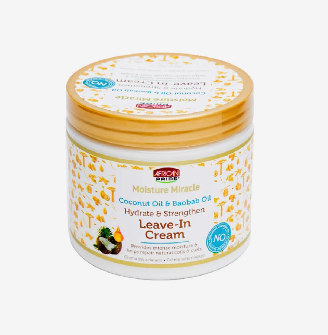 African Pride Moisture Miracle Coconut Oil & Baobab Oil Leave-In Cream