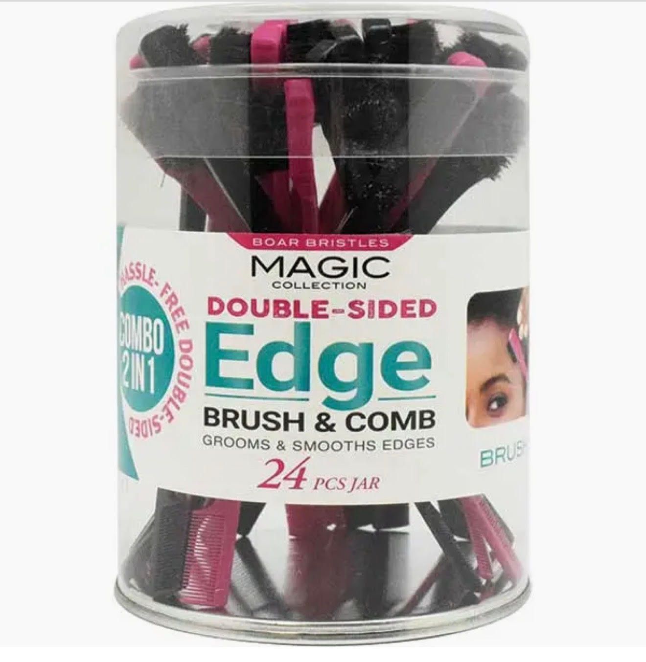 Boar Bristle Magic Collection Double-Sided Edge Brush Comb
