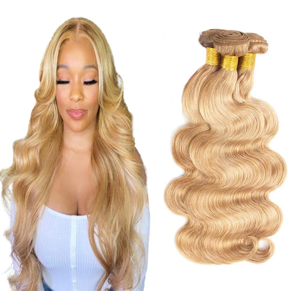 100% Human Hair Body Wave Blonde