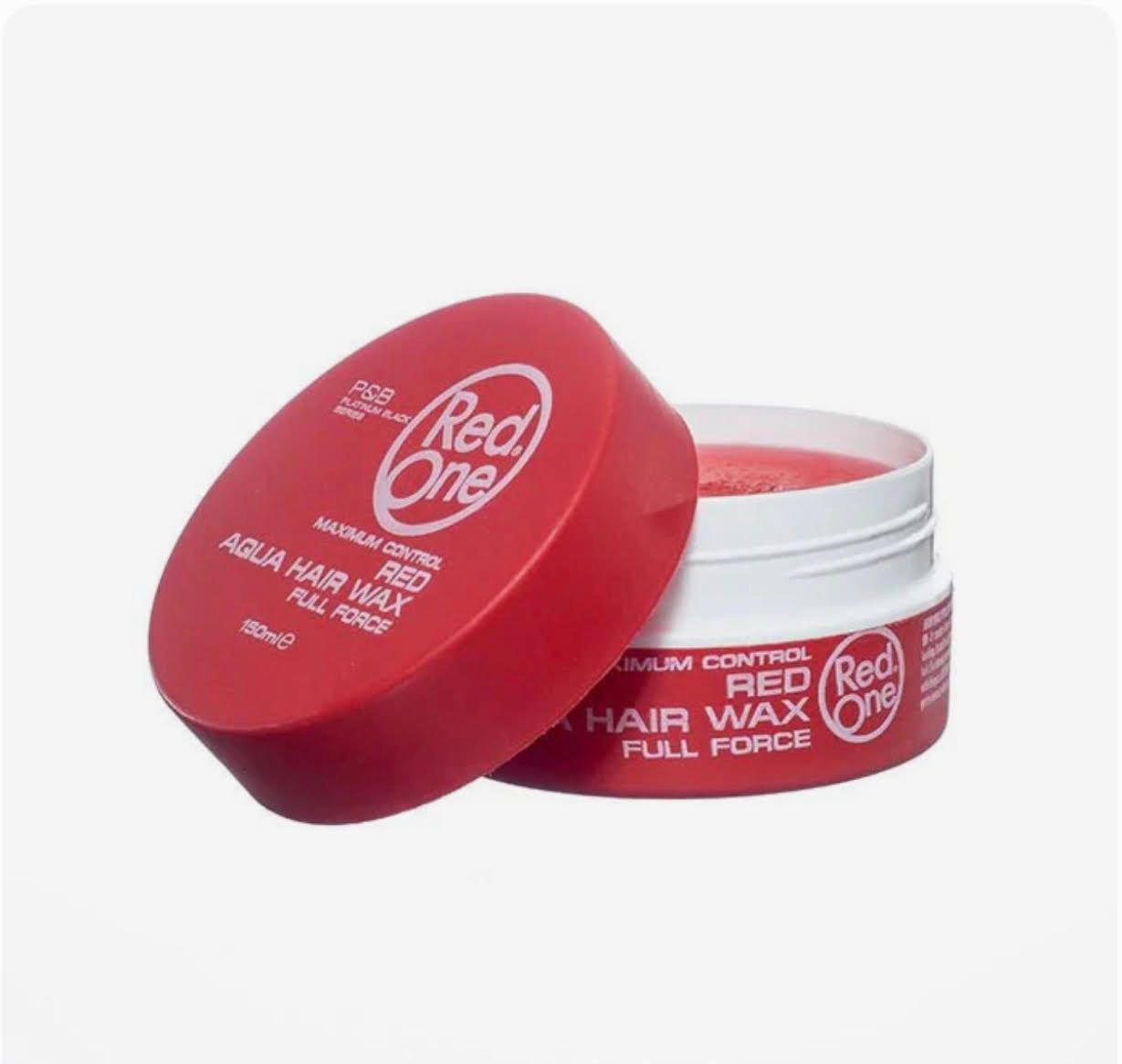 Red One Maximum Control Red Aqua Hair Wax 5oz