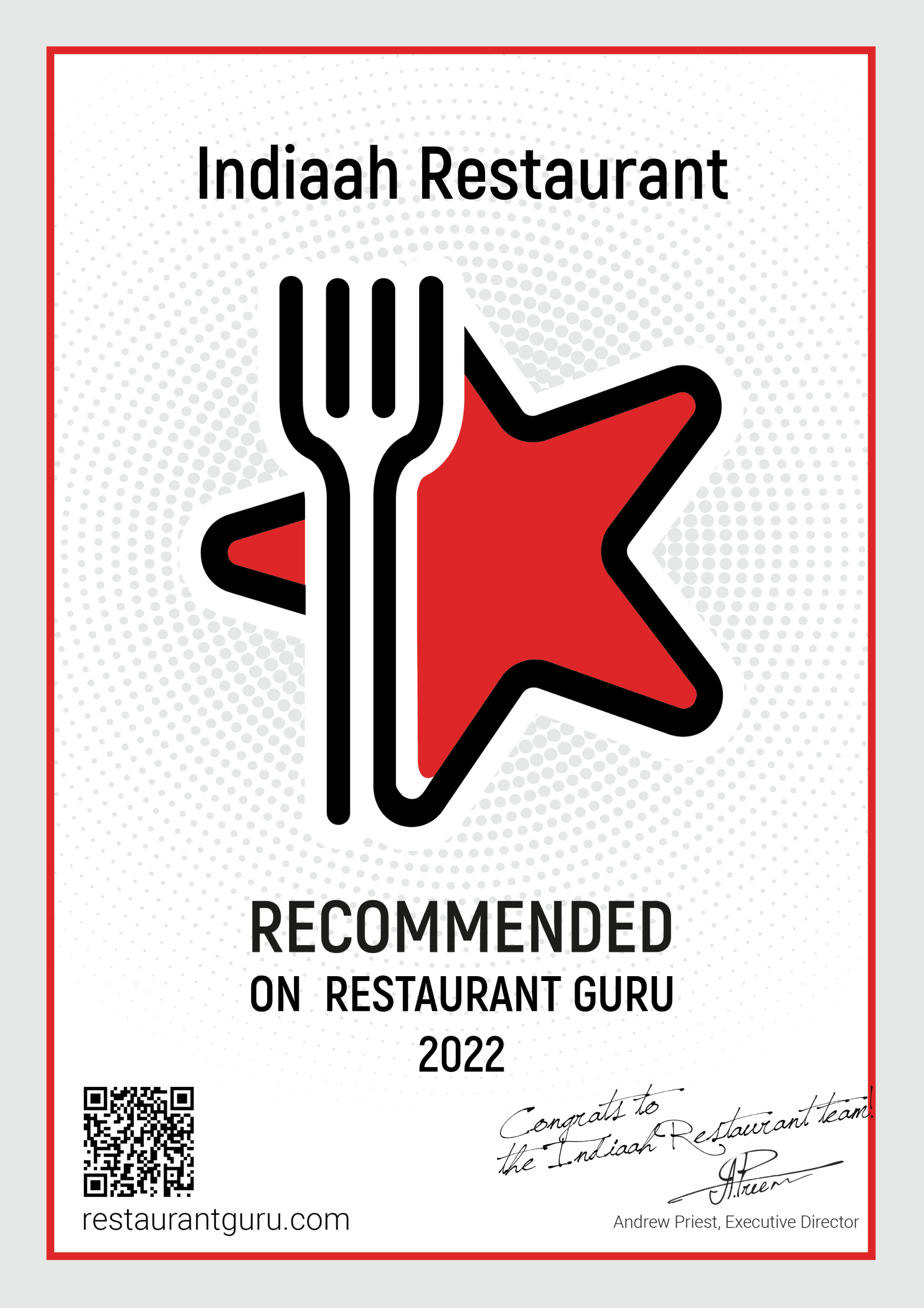 Recommended on Restaurant Guru 2020 Recommended on Restaurant Guru 2020