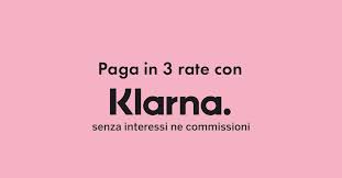 Pubblicità rosa per Klarna. Testo: 