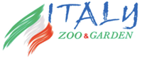Logo per lo Zoo e Giardino d'Italia. Colori della bandiera italiana, testo