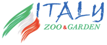 Logo per lo Zoo e Giardino d'Italia. Colori della bandiera italiana, testo 