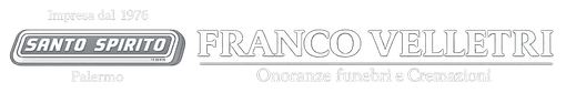 Logo dell'azienda Franco Velletri. Presenta le parole