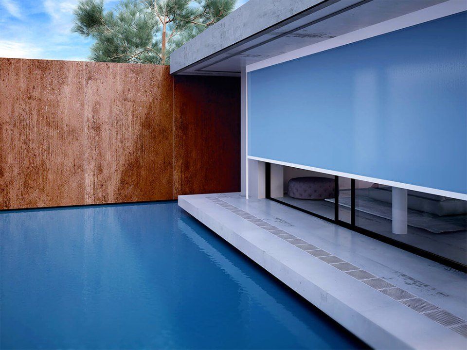 Tenda e piscina
