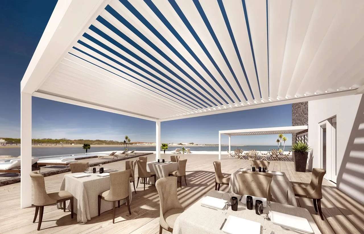 Lamelle pergola