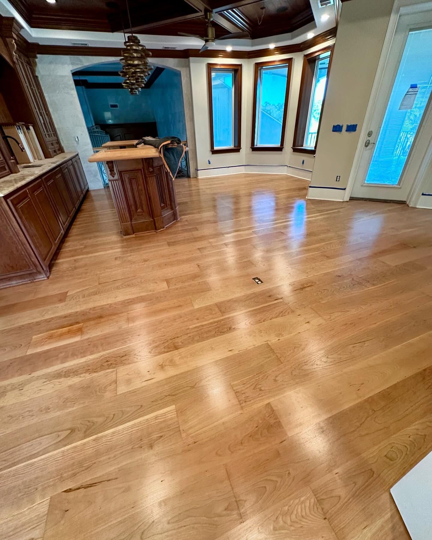 A floor remodel in Pinehurst, NC with Southern Premiere Hardwood Floor Co
