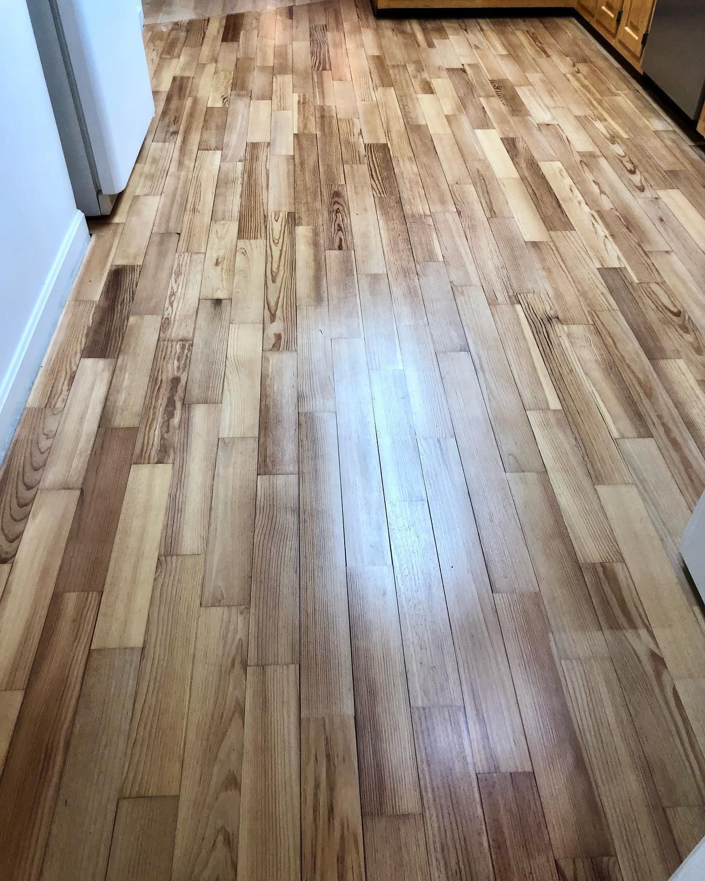 Custom floor staining in Pinehurst, NC with Southern Premiere Hardwood Floor Co