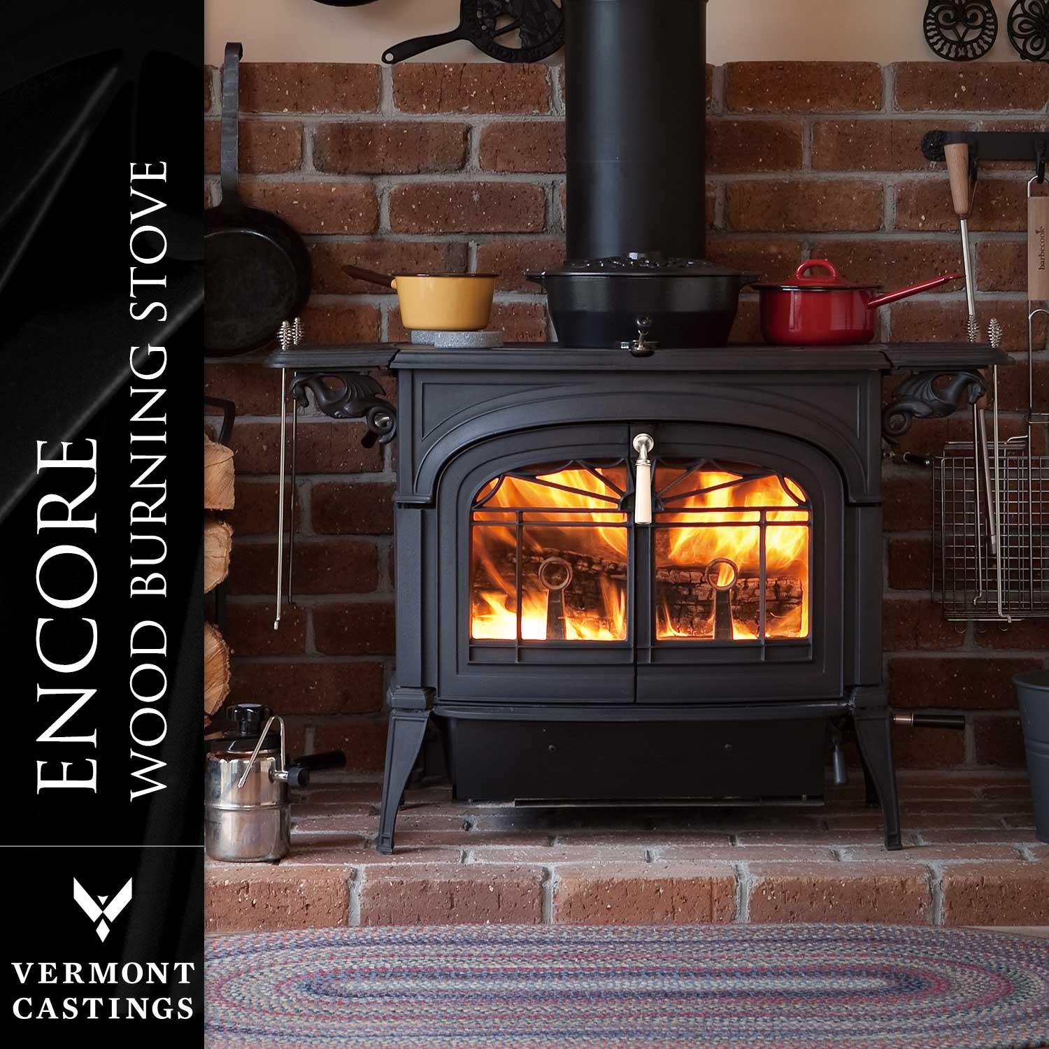 Vermont Castings wood fireplace