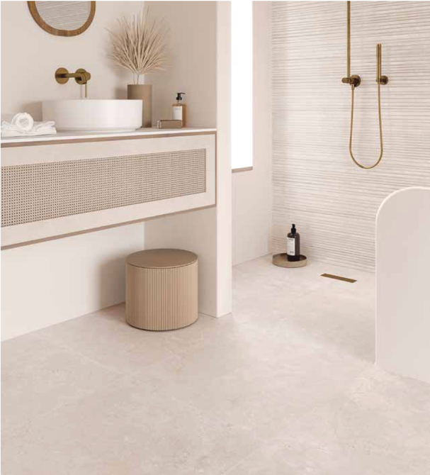 Maintenance Free Limestone Porcelain tile indoor outdoor