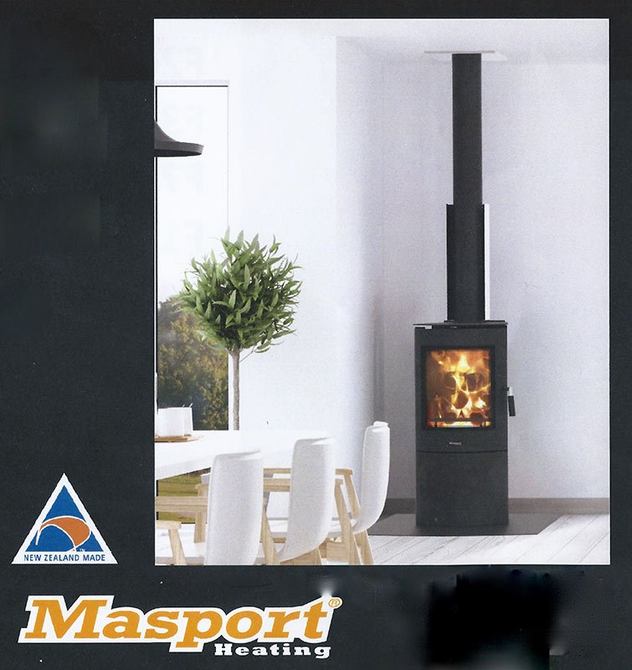 wood fireplace