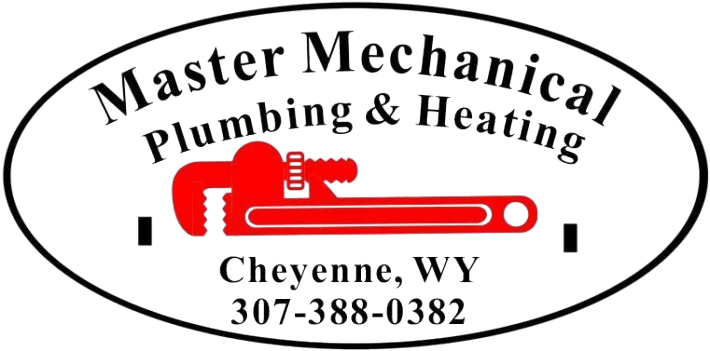 A logo for Master Mechanical, Inc. plumbing and heating