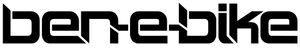 A black and white logo for benebike on a white background
