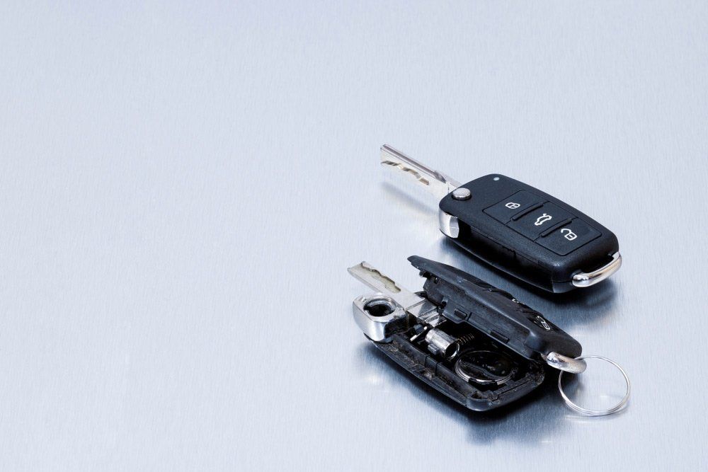 Broken Car Key and New Remote Car Key — Lake Macquarie Mobile Locksmiths in Belmont, NSW