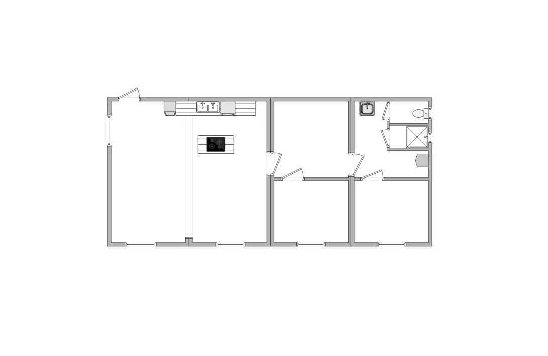 Luxe woonunit plattegrond