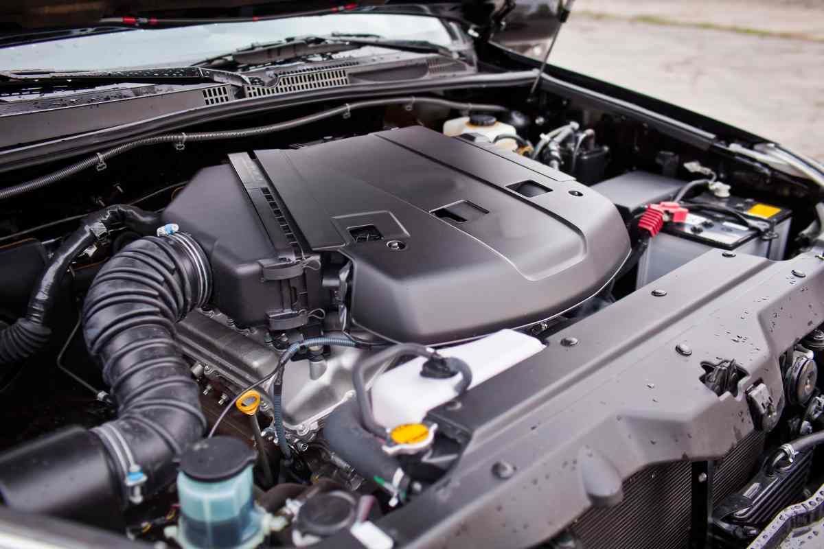 Car engine inside a car near Cincinnati, OH.