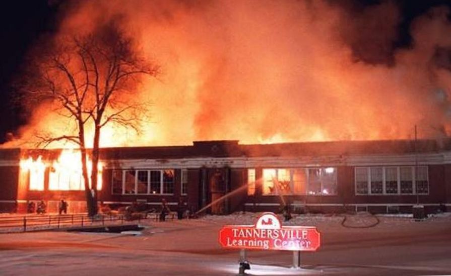 Tannersville Learning Center fire in 2000 in Pocono Township, PA