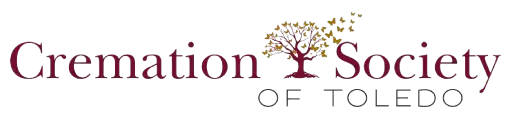 Cremation Society of Toledo logo with a tree and butterflies.