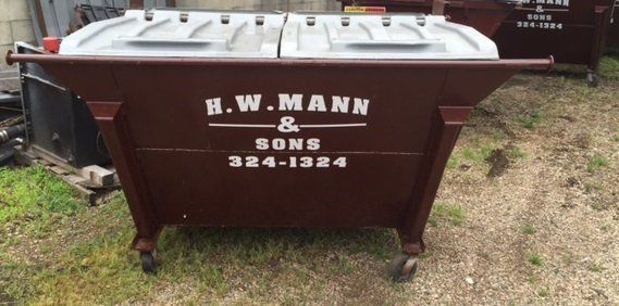 Amazing Big Trash Bin — Springfield, Ohio — Mann H W & Son's Hauling