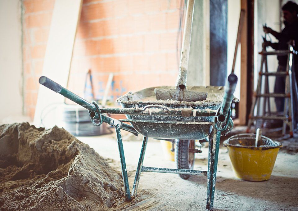 Wheelbarrow With Cement — Red Bluff, CA — Foothill Ready Mix