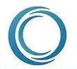 Blue, stylized letter