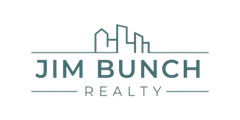 Logo for Jim Bunch Realty with a teal skyline graphic above the text "JIM BUNCH" and "REALTY" underlined.