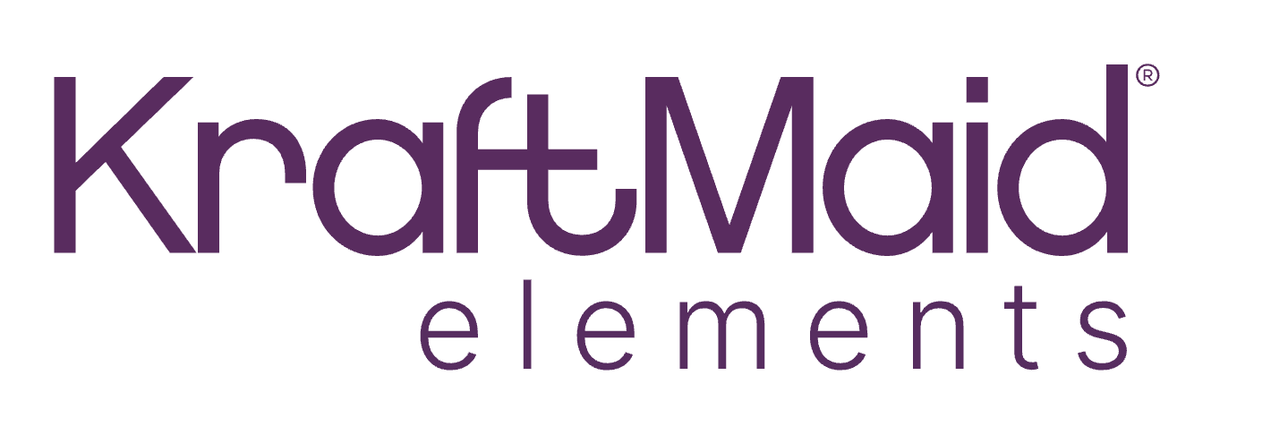 KraftMaid Elements logo in purple on a white background.