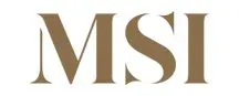 MSI logo in gold font.