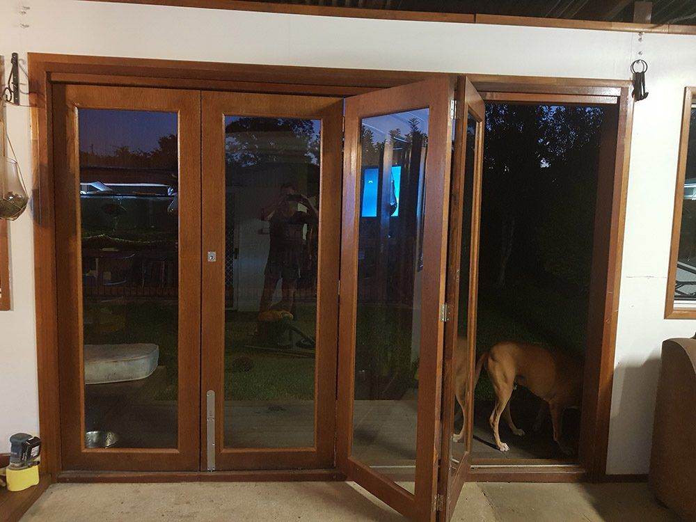 Newly Repair Folding Door — Licensed Builders in Rockhampton, QLD