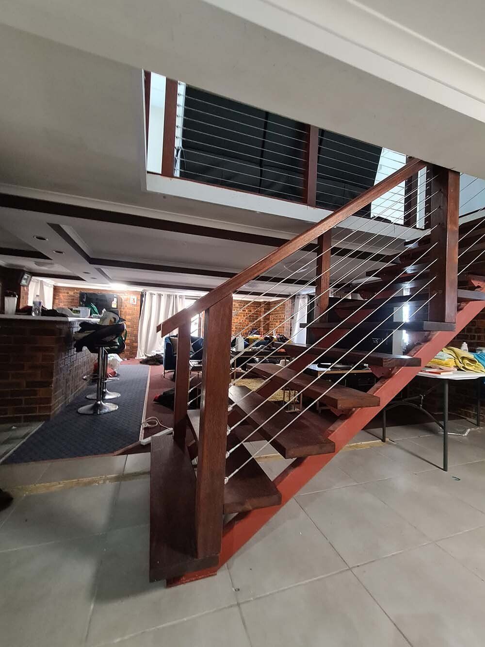 Beautiful Wooden Stairs — Licensed Builders in Rockhampton, QLD