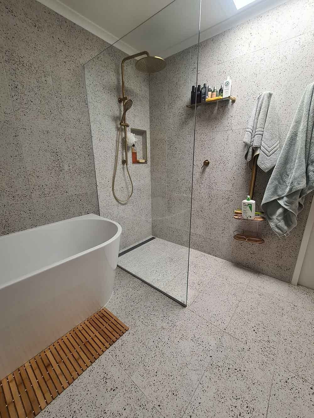 Newly Construct Bathroom — Licensed Builders in Rockhampton, QLD