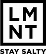 Logo for LMNT electrolytes: black letters 
