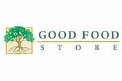 Good Food Store logo with green tree icon and tan text on white background