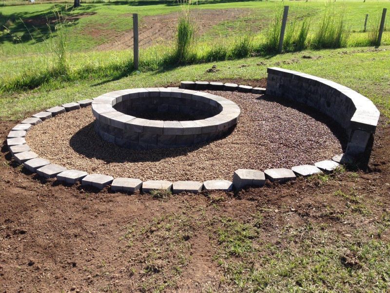 Circular Rock Pavement — Golden City Brick & Landscape in Gympie, QLD
