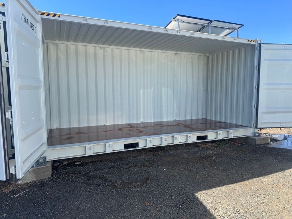 A Row of Numbered Storage Units With Roll-up Doors — King Street Storage Emerald in Emerald, QLD