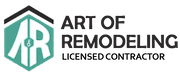 The logo for art of remodeling is a licensed contractor.