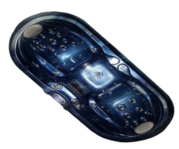Blue And Silver Futuristic Gadget With an Elongated Oval Shape — Sun Cool Pools & Spas in Maryborough, QLD