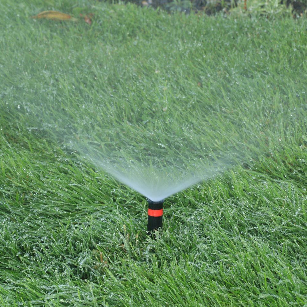 Sprinkler Spraying Water On Lawn — LaSalle, ON — Yard-Worx Sprinkler Spraying Water On Lawn — LaSalle, ON — Yard-Worx